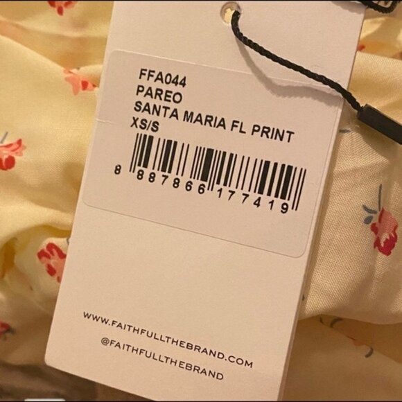 Faithfull the Brand Skirt NWT Santa Maria Midi Floral Skirt new xs - Picture 5 of 7